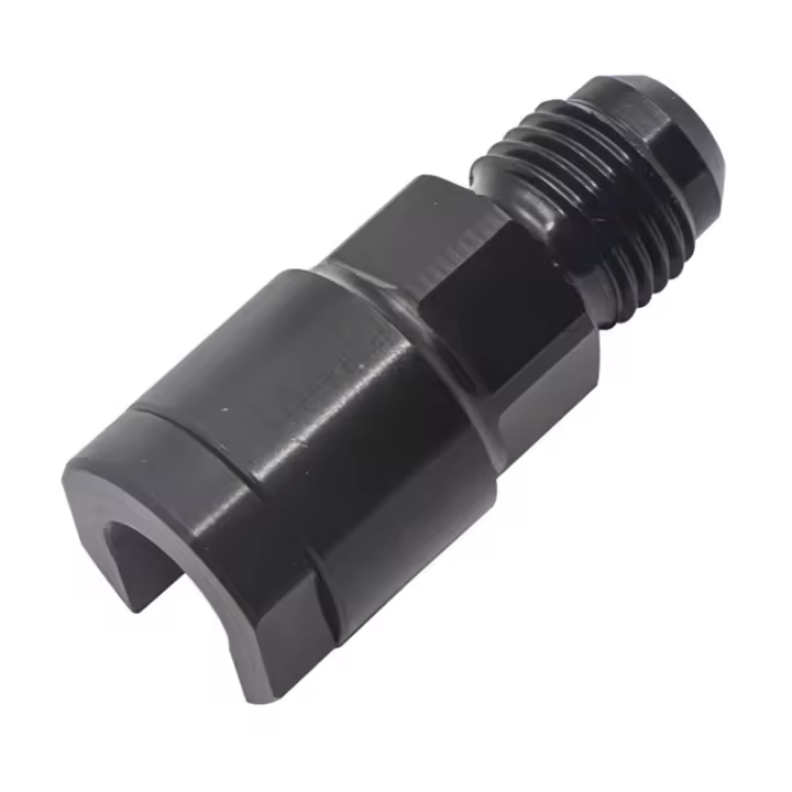 Adaptador EFI hembra de desconexión rápida de 6AN a 3/8, accesorio de aluminio AN6, campana macho a conectores de tubería de línea de combustible de 3/8 pulgadas (3/8) - 1