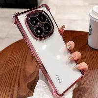 RedmiNote14 pro funda transparente a prueba de golpes funda de silicona chapada para Redmi Note13 14C 13C Fundas de teléfono POCO X7 F7 Fundas - details 10