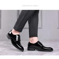 2025 otoño nuevos zapatos formales de estilo inglés de negocios para hombres zapatos casuales de cuero negro para uso en la oficina de la boda - details 17
