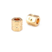 Gran Espaciador de Cilindro de Latón Dorado de 18K Accesorios para Hacer Pulseras - details 40