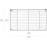 Estantera de 5 Baldosas Ajustable en Altura Sin Ruedas, Negro, 58.9 cm x 34 cm x 152.4 cm - details 3