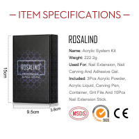 ROSALIND-polvo acrílico y líquido para decoración de uñas, juego de manicura, purpurina de cristal, herramienta de tallado de uñas 3D - details 25