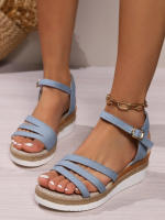Sandalias de tacón de cuña de verano para mujer - details 9