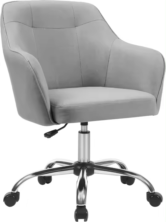 Silla de Estudio Ajustable en Altura Giratoria Carga de 110 kg Marco de Acero - 1