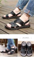 Sandalias para hombres2025Verano Nueva Moda Versátil Antideslizante Suela Suave Resistente al Desgaste Transpirable Suela Gruesa Zapatos de Playa Casuales - details 8