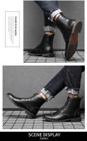 Botas de cuero de felpa para hombre, botines impermeables, estilo italiano, Chelsea, alta calidad - details 9