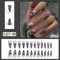 Uñas postizas de cobertura total, 24 piezas, textura lisa no granulada, regalo perfecto para esposa y hermana - details 3