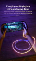 Cable de carga súper rápida RGB brillante con rotación de 180 °, Cable USB a tipo C, flujo MicroUSB, Streamer colorido, línea de datos de cargador, 6A, 120W - details 6