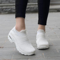 Zapatos para correr de marca para mujer, zapatos deportivos con cojín de aire, ligeros, cómodos, transpirables, zapatos para caminar, zapatillas sin cordones con plataforma - details 18