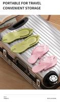 Zapatillas plegables ligeras de viaje para mujer, desechables para ducharse, zapatillas portátiles para hombres en viajes de negocios - details 2