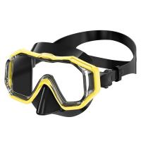 Máscara de buceo panorámica, máscara de snorkel de 3 ventanas con cubierta para la nariz, gafas de snorkel antiniebla, equipo libre de buceo y entrenamiento de natación - details 2