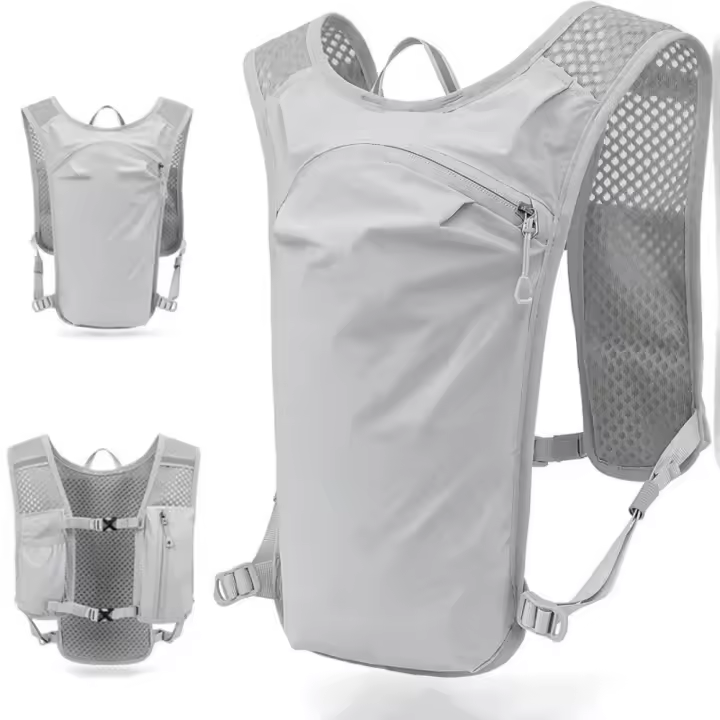 Chaleco de hidratación transpirable, mochila para correr ultraligera impermeable, múltiples bolsillos, Material de nailon, mochila para agua - 1