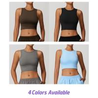 Chaleco de yoga sin mangas con cuello halter para mujer Chaleco deportivo ajustado con cuello halter - details 1