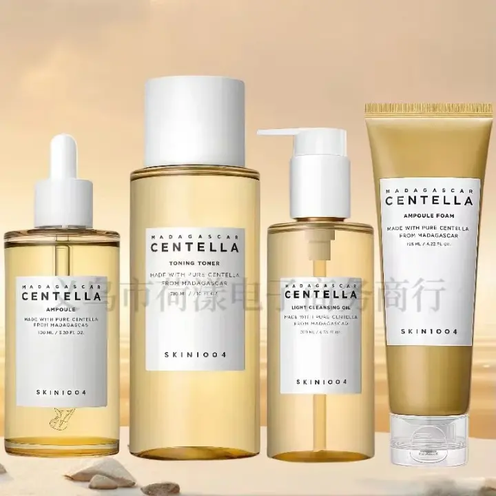 Skin1004 Centella Asahi Essence hidratante maquillaje removedor aceite tóner limpiador Facial conjunto de cuidado de la piel - 1