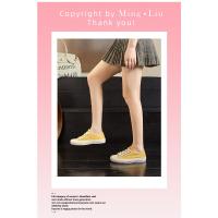 Zapatos de lona con almohadilla de piel de cerdo, zapatos individuales casuales de fondo plano para mujer, zapatos pequeños blancos versátiles - details 16