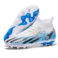 Botas de fútbol profesionales para hombres, zapatos de fútbol FG/TF, tacos de tobillo alto para niños pequeños, zapatillas de fútbol de césped, zapatos de entrenamiento de Futsal - details 4