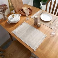 1 pcs Soft Household Party Supplies Cotton Linen Natural Table Mats Napkin Table Decor Placemats - details 7