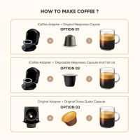 ICafilas-adaptador para máquina Dolce Gusto PICCOLO XS/Genio S  cápsula reutilizable rellenable Cafetera Expreso, café - details 8