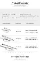 Lámpara de Pared LED Moderna PARKSON Luz de Espejo de Aluminio Industrial Volta Grande - details 2