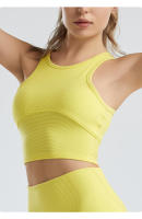 Yoga para mujer, sujetador deportivo con rosca, cojín para el pecho, chaleco para correr - details 3