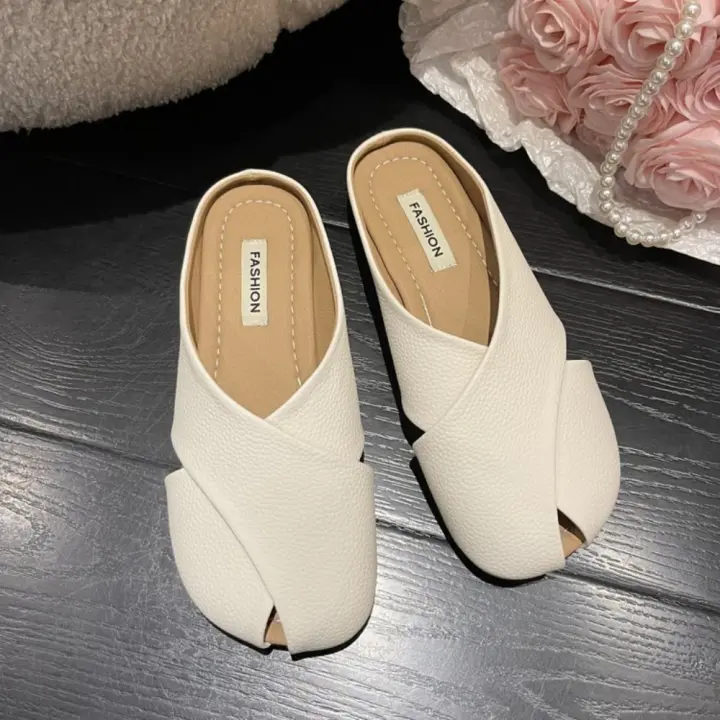 Suaves Zapatillas de Verano Baotou Pisa Fuerte con Suela Tejida y Boca de Pescado - 1