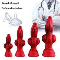 Leten perro nudo realista fantasía monstruo Animal consolador grande Lobo Anal Plug 18 juguete sexual parejas juego sexy tоy xxl - details 7