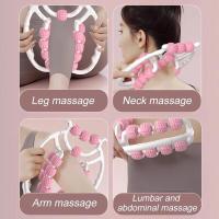 Rodillo masajeador redondo para cintura, anillo para músculos abdominales, Clip para pierna, tubo de estufa para limpiar los meridianos, herramientas portátiles de masaje para celulitis - details 28