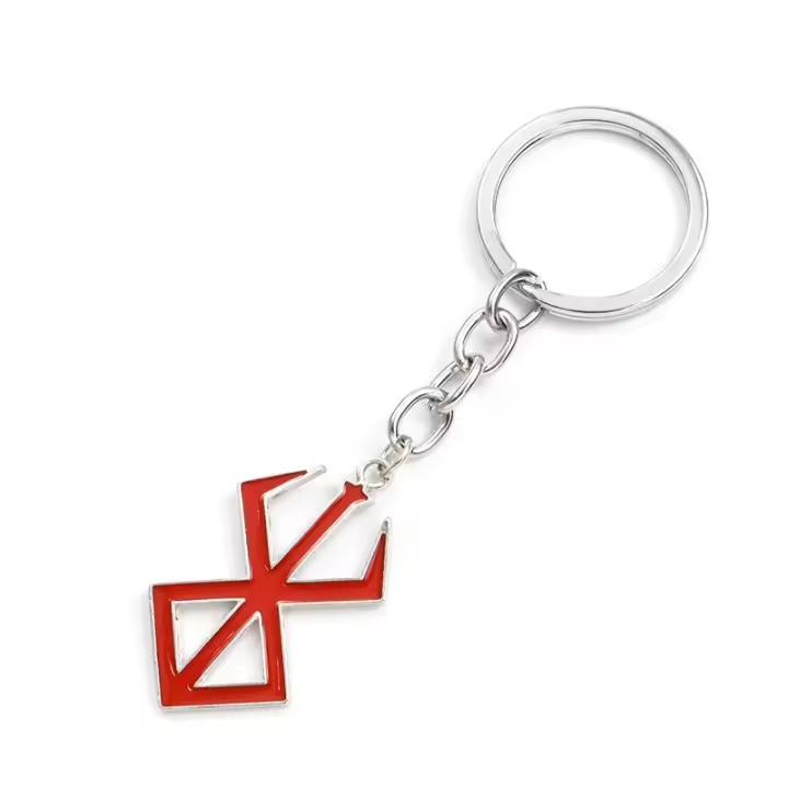Llaveros de Aleación de Enamel Rojo Simbolo de Anime Juego Colgantes de Aleación de Aceite - 1