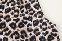 TRAFZA-Conjunto de 2 piezas para mujer, pantalones largos con cremallera, informales, holgados, elegantes, con estampado de leopardo Vintage, sin mangas, con cuello en V - details 14