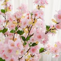 Rama de flor de melocotón Artificial de tacto Real, elegante flor de cerezo de seda hecha a mano, flor falsa de plástico para sala de estar y escritorio - details 12