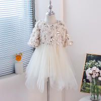 Vestido de princesa con borlas y lentejuelas para niñas, ropa infantil de verano, 2024 - details 7