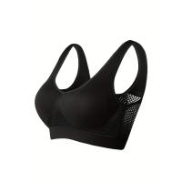 Sujetador deportivo con almohadillas incorporadas, transpirable, alta elasticidad, sin aros, perfecto para yoga, fitness, correr - details 32