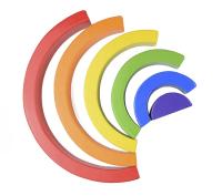 Juguete de madera Montessori para niños, bloques de construcción de arcoíris, juego de equilibrio de apilado creativo - details 3