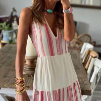 Vestido de verano con cuello en V, moda femenina - details 2