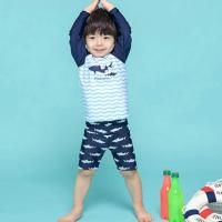 Traje de baño de dos piezas para niños, manga larga con protección solar antiultravioleta para niños - details 3