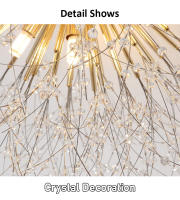 Lámpara de Cristal con Colgante de Arce TOMAXIN G9 70CM para Decoración de Sala de Comedor y Dormitorio Luz de Techo Emisora de Color Cambiable Estilo Moderno Producto Normal - details 14