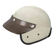 Casco Vintage para motocicleta, Protector de visera solar, Escudo de pico negro para proteger del sol - details 1