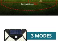 Lámpara Solar LED Exterior Impermeable Con Sensor De Movimiento Iluminación De Jardín Luz Solar Para Pared Y Calle - details 12