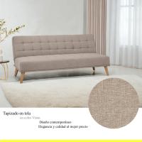 Modelo Versalles - Sofá Cama con Apertura Clic-Clac |   Donde la Elegancia y el Confort se encuentran |   Diseño Capitoné en Color Gris |   189,5 x 88 x 89 cm - details 12
