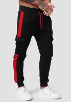 Pantalones de hombre, pantalones de chándal elásticos, cordones, fitness, pantalones de chándal, patchwork, athleisure, multibolsillos, acolchados, pantalones de trabajo gruesos, pantalones colorblocked para hombre - details 7