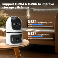Cámara de vigilancia PTZ Tuya HD de 8MP con Wifi para exteriores, lente Dual de 4MP, pantalla Dual, IA, seguimiento automático, cámaras de protección de seguridad IP, vídeo CCTV - details 7
