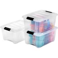 Cajas de Almacenamiento de Plata de 45L con Tapas Duraderas, Apilables para Dormitorio, Armario, Oficina Organizadora de Ropa y Zapatos - details 8