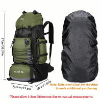 Mochila de Camping Ligera de 90L Equipo de Deportes al Aire Libre para Senderismo, Escalada, Montañismo, Trekking - details 1