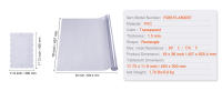 SucceBuy Protector de Mesa Transparente, Rectángulo, Mantel de Plástico PVC, Protector de Escritorio Impermeable y Resistente a los Arañazos para Escritorio, Mesa de Centro y Mesa de Comedor - details 0