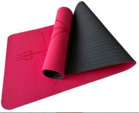 Engrosamiento amortiguador de choque gimnasio tierra estera TPE183*80*0.8cm antideslizante posición línea yoga estera - details 3