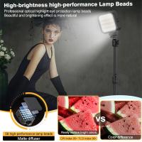 Luz de Vídeo LED Jeebel MJ58 9 Niveles de Iluminación de 3000K-7000K Batería Recargable de 2000mAh - details 6