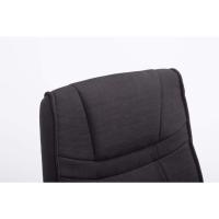 Tapizada En Tela & con Base De Metal I Silla De Conferencia con Reposabrazos, Color:Negro/Negro - details 39