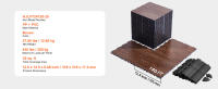 SucceBuy Baldosas para pista de baile, 12,4 x 12,4 pulgadas, suelo de baile entrelazado de 25 piezas, (grano de madera de roble, 25 pies cuadrados. pies/caja) - details 6