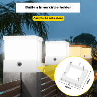 Luz de Poste Solar Moderna RXUNS Lámpara de Columna de Patio Impermeable IP65 Brillo de 300lm - details 9