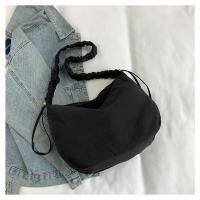 Bolso de hombro plisado de nailon a la moda, bolso cruzado con cordón de estilo coreano de Color sólido, bolso de mano ligero de gran capacidad para niñas - details 7
